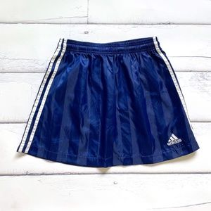 ADIDAS old school 3 stripe skirt with POCKETS  Blue retro size M